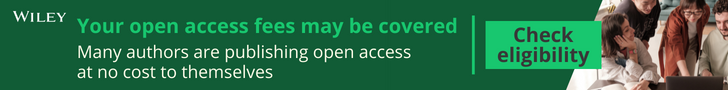 Banner reading your open access fees may be covered. Many authors are publishing open access with no cost to themselves 