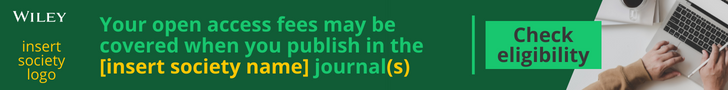 Banner reading Your Open Acess fees may be covered when you publish in (insert society name) journals