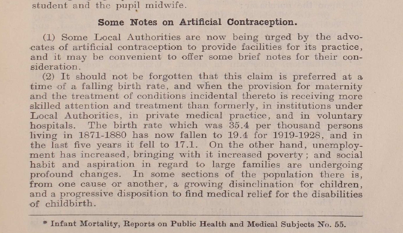 Artificial Contraception