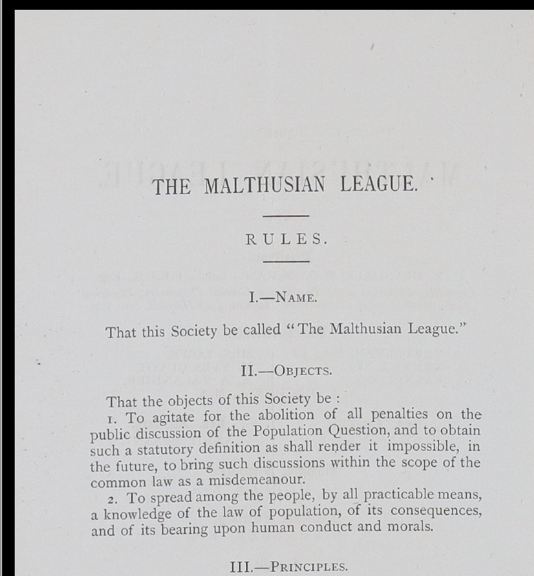 Malthusuan League