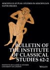 Bulletin of the Institute of Classical Studies