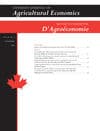 Canadian Journal of Agricultural Economics/Revue canadienne d'agroeconomie