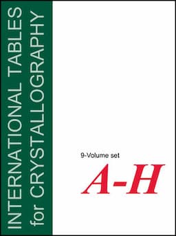 International Tables for Crystallography, 9 Volumes, 6th Edition, Set, Volumes A - H