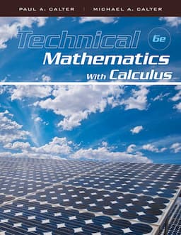 Technical Mathematics with Calculus, 6th Edition