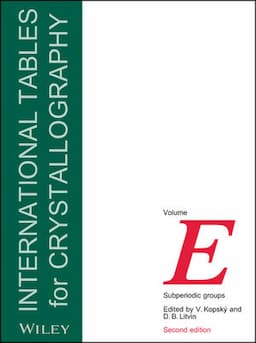 International Tables for Crystallography, Volume E, 2nd Edition, Subperiodic Groups