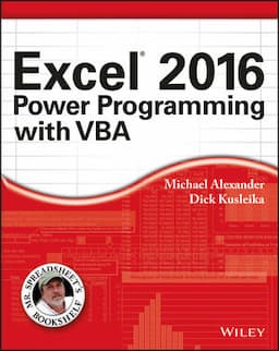 Excel 2016 Power Programming with VBA