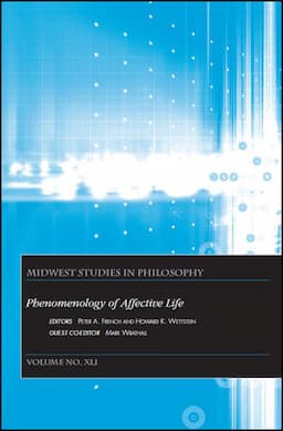 Phenomenology of Affective Life, Volume XLI