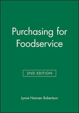 Purchasing for Foodservice, 2nd Edition