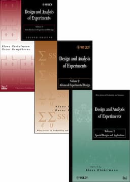 Design and Analysis of Experiments, 3 Volume Set