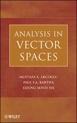 Analysis in Vector Spaces