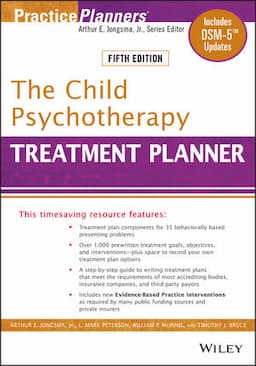 The Child Psychotherapy Treatment Planner: Includes DSM-5 Updates, 5th Edition