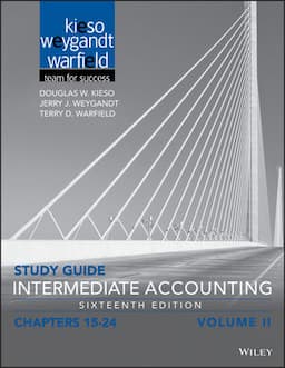 Study Guide Intermediate Accounting, Volume 2: Chapters 15 - 24, 16th Edition