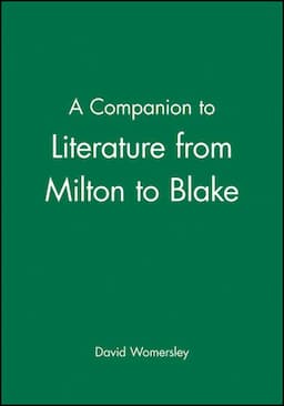 A Companion to Literature from Milton to Blake