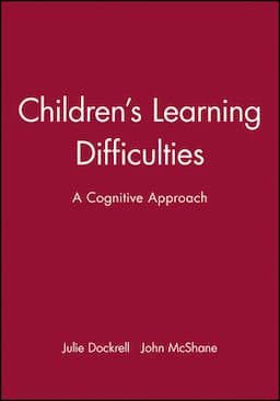 Children's Learning Difficulties: A Cognitive Approach