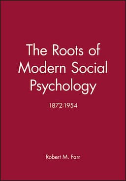 The Roots of Modern Social Psychology: 1872-1954