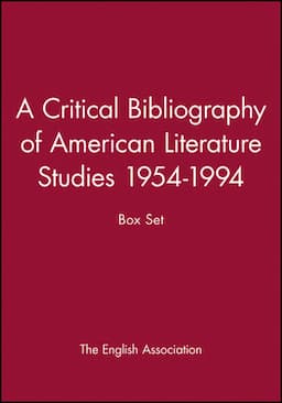 A Critical Bibliography of American Literature Studies 1954-1994: Box Set