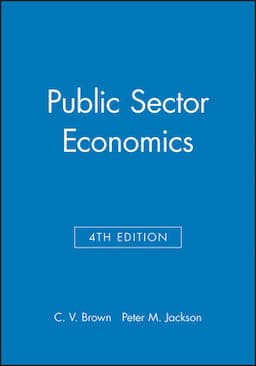 Public Sector Economics, 4th Edition