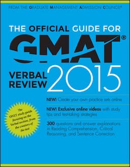 The Official Guide for GMAT Verbal Review 2015, With Online Question Bank and Exclusive Video