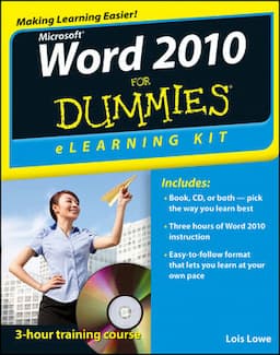 Word 2010 eLearning Kit For Dummies