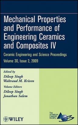 Mechanical Properties and Performance of Engineering Ceramics and Composites IV, Volume 30, Issue 2