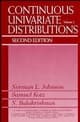 Continuous Univariate Distributions, Volume 2, 2nd Edition